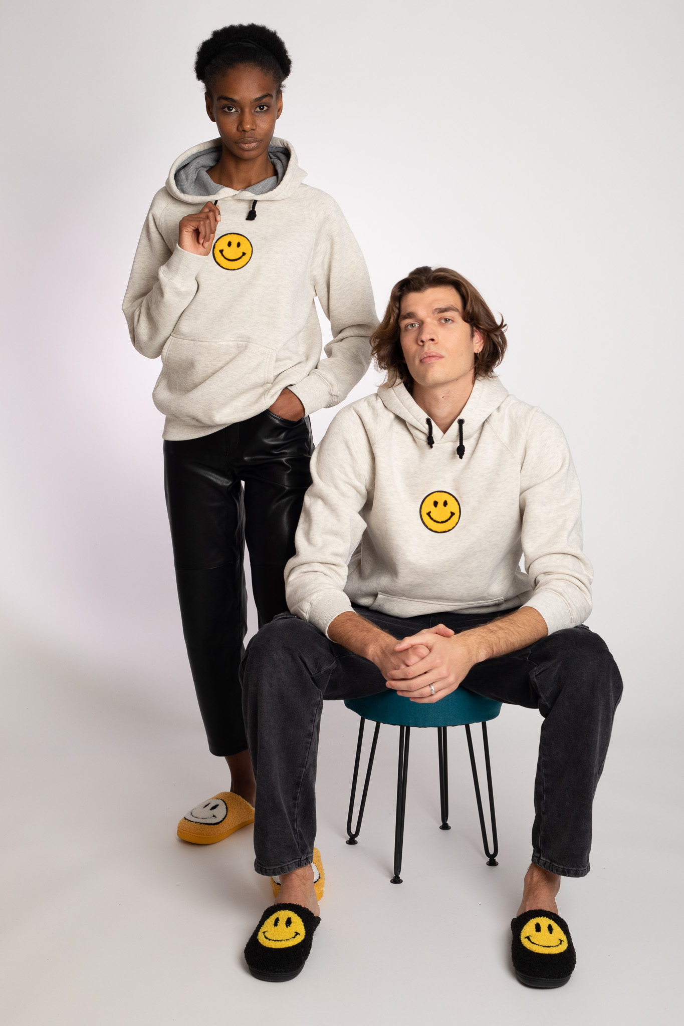 white hood sweatshirt unisex