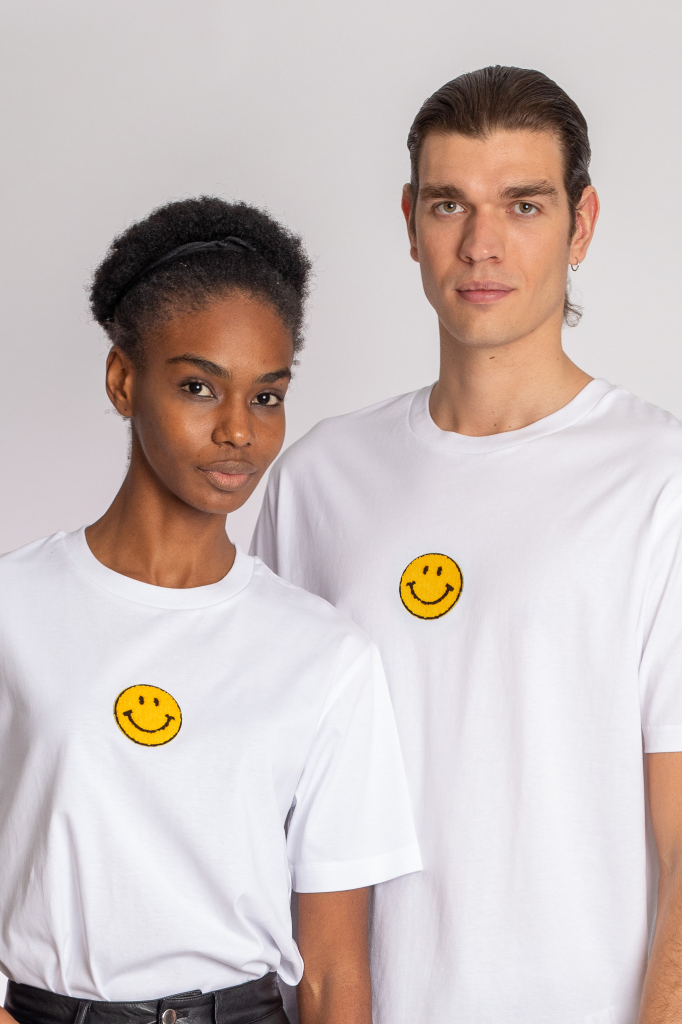 tee-shirt unisex smiley white