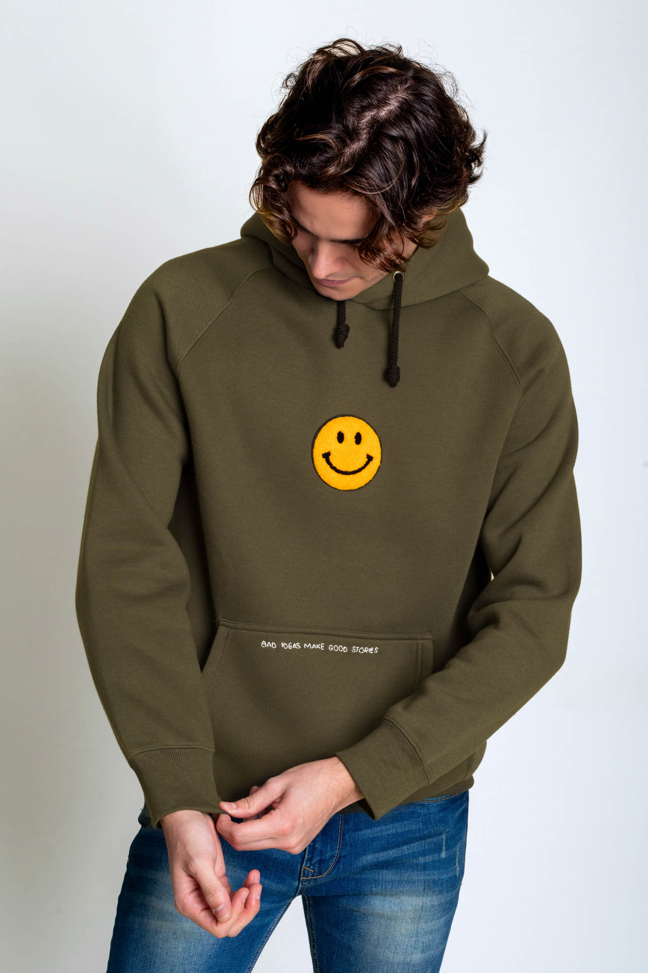 khaki hoodie men