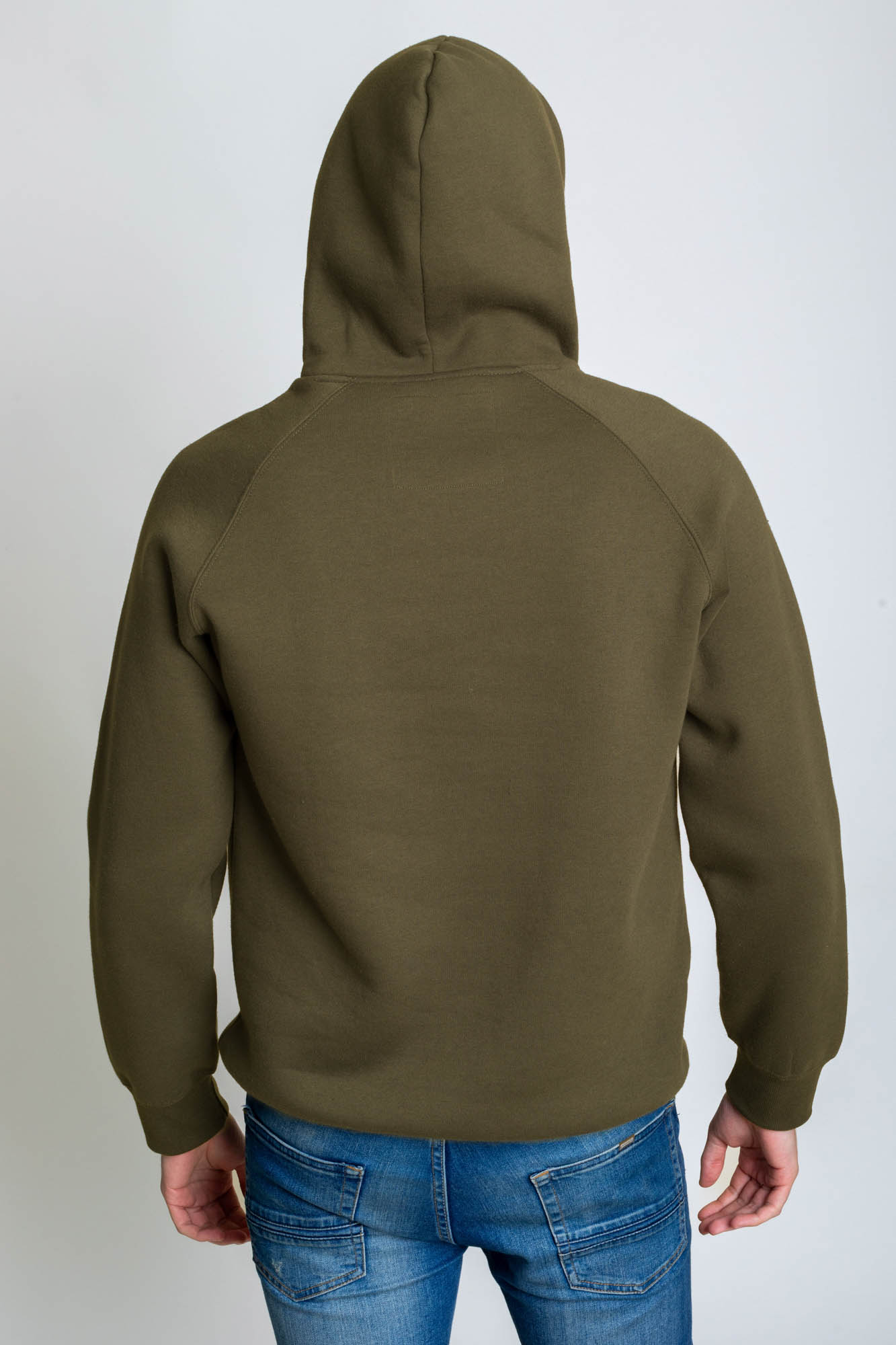 army green hoodie men
